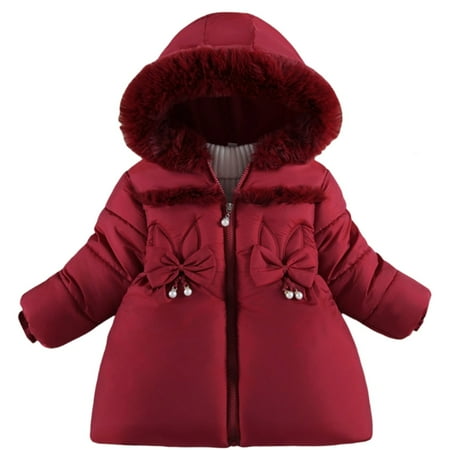 Girls Winter Coat Long Sleeve Furry Hooded Warm Stylish Bow Tie Down Jackets Toddler Jacket RD2 18 Months-24 Months
Girls Winter Coat Long Sleeve Furry Hooded Warm Stylish Bow Tie Down Jackets Toddler Jacket RD2 18 Months-24 Months