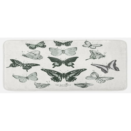 Butterfly Kitchen Mat Spring Arrangement of Hand Drawn Butterflies Modern Realistic Art Plush Decorative Kitchen Mat with Non Slip Backing 47 X 19 Black Grey and White by Ambesonne
Butterfly Kitchen Mat Spring Arrangement of Hand Drawn Butterflies Modern Realistic Art Plush Decorative Kitchen Mat with Non Slip Backing 47 X 19 Black Grey and White by Ambesonne