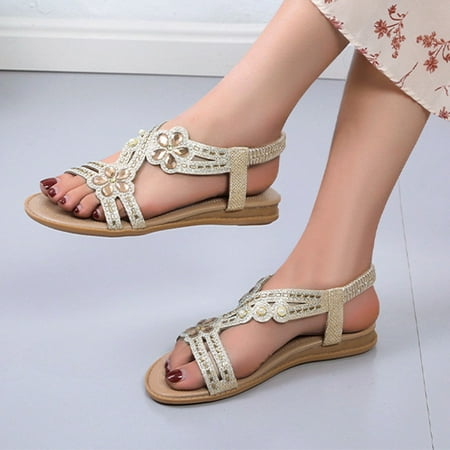 HIBRO Fashion Spring Summer Flat Women Sandals Flower Rhinestone Open Toe Beach Style
HIBRO Fashion Spring Summer Flat Women Sandals Flower Rhinestone Open Toe Beach Style