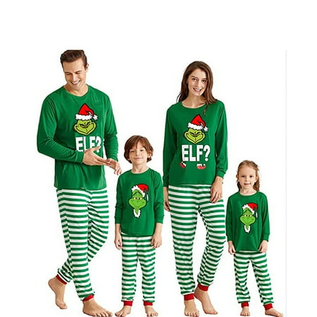 Green Christmas parent-child wear family wear cartoon character pajamas Christmas pajamas parent-child family home wear
Green Christmas parent-child wear family wear cartoon character pajamas Christmas pajamas parent-child family home wear