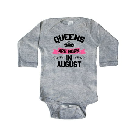 Inktastic Queens Are Born in August Gift Baby Boy or Baby Girl Long Sleeve Bodysuit
Inktastic Queens Are Born in August Gift Baby Boy or Baby Girl Long Sleeve Bodysuit