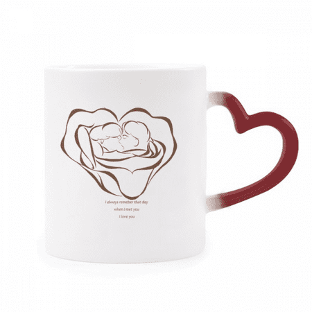 Rose Love Valentine Sketch Fuying Painting Heat Sensitive Mug Red Color Changing Stoneware Cup
Rose Love Valentine Sketch Fuying Painting Heat Sensitive Mug Red Color Changing Stoneware Cup