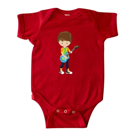 Inktastic Rock Boy Brown Hair Boy Playing Guitar In Band Gift Baby Boy Bodysuit
Inktastic Rock Boy Brown Hair Boy Playing Guitar In Band Gift Baby Boy Bodysuit