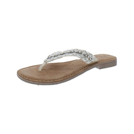 Very Volatile Womens Somerville Leather Thong Flip-Flops