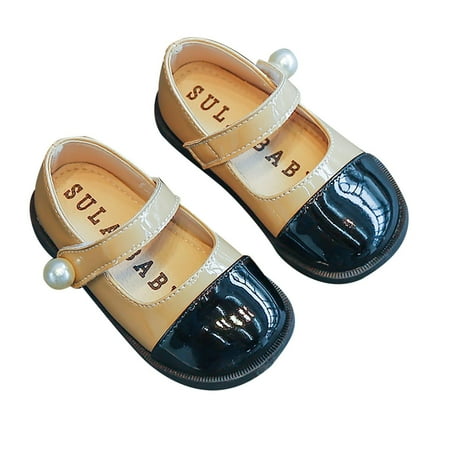 Huashengg Girls Leather Pearl Design Soft Round Dual Color Design Toe Princess Dress Flat Shoes(Toddler/Little Kid/Big Kids ) Girls Outdoor Slippers
Huashengg Girls Leather Pearl Design Soft Round Dual Color Design Toe Princess Dress Flat Shoes(Toddler/Little Kid/Big Kids ) Girls Outdoor Slippers
