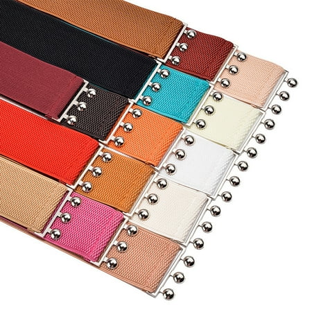 Kripyery Simple Elastic Band Metal Ball Buckle Women Waistband Clothes Sash Corset Belt
Kripyery Simple Elastic Band Metal Ball Buckle Women Waistband Clothes Sash Corset Belt