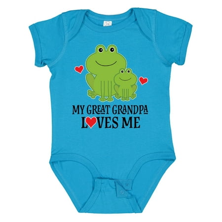 Inktastic My Great Grandpa Loves Me Boys Gift Gift Baby Boy Bodysuit