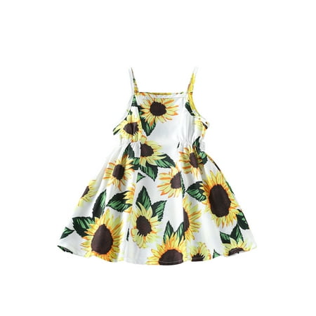Qmyliery Toddler Girl Summer Strap Dress Cute Sleeveless Square Neck Sunflower Print Princess Dress
Qmyliery Toddler Girl Summer Strap Dress Cute Sleeveless Square Neck Sunflower Print Princess Dress