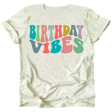 Birthday Vibes Toddlers and Youth Girls Birthday Shirts Natural Heather Shirt 3T
Birthday Vibes Toddlers and Youth Girls Birthday Shirts Natural Heather Shirt 3T