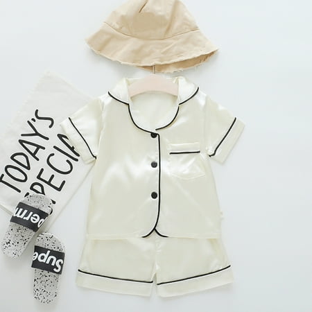 Toddler Kids Baby Boys Girl Solid Pajamas Sleepwear T shirt Shorts Clothes Set Fragarn
Toddler Kids Baby Boys Girl Solid Pajamas Sleepwear T shirt Shorts Clothes Set Fragarn