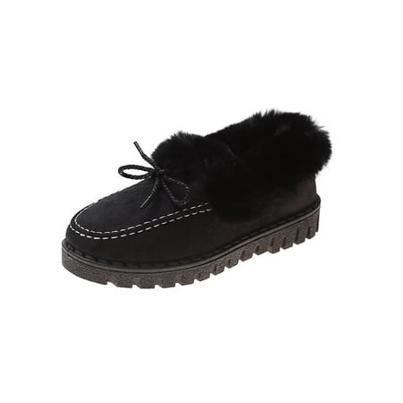 Ferndule Women Bow Tie Moccasins Bootie Cold Weather Casual Low Top Winter Warm Shoes Lightweight Round Toe Slippers Black 5.5
Ferndule Women Bow Tie Moccasins Bootie Cold Weather Casual Low Top Winter Warm Shoes Lightweight Round Toe Slippers Black 5.5