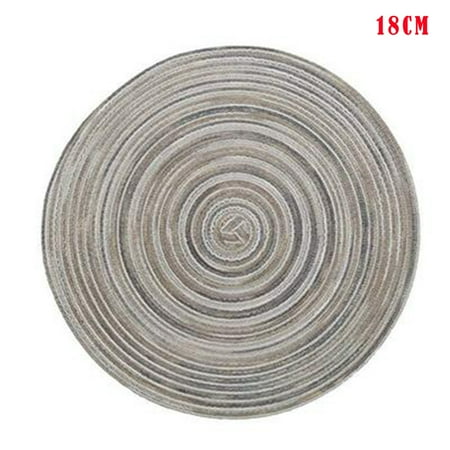 VeliToy Placemats for Dining Table Set of 4 Braided Round Heat-Resistant Cotton Table Mats for Indoor or Outdoor Use(Grey Satin Dye 18CM)
VeliToy Placemats for Dining Table Set of 4 Braided Round Heat-Resistant Cotton Table Mats for Indoor or Outdoor Use(Grey Satin Dye 18CM)