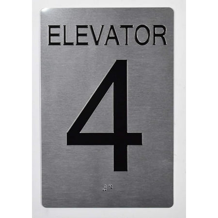 Elevator 4 Sign Silver - Tactile Touch Braille Sign (Aluminium !! Brush Silver Size 6X9)- The Sensation line(ref-2022-4)
Elevator 4 Sign Silver - Tactile Touch Braille Sign (Aluminium !! Brush Silver Size 6X9)- The Sensation line(ref-2022-4)