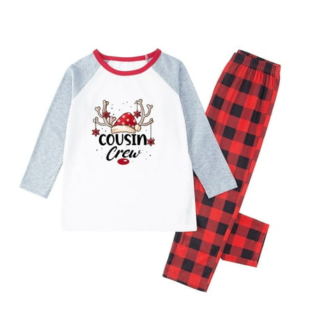 Family Clothes Sleepwear For Christmas Family Matching Pajamas Cute Big Headed Print Pjs Plaid Long Sleeve Tops And Pants Soft Casusal Holiday Top T Shirt Sleepwear Trousers (Kid)
Family Clothes Sleepwear For Christmas Family Matching Pajamas Cute Big Headed Print Pjs Plaid Long Sleeve Tops And Pants Soft Casusal Holiday Top T Shirt Sleepwear Trousers (Kid)