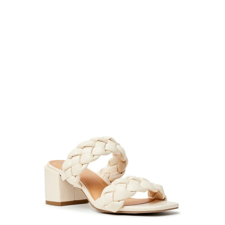 Time and Tru Women s City Braided Heel Sandals
