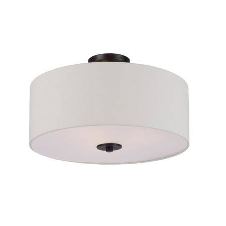 Semi Flush 3 Light Bulb Fixture With Oil Rubbed Bronze Finish Metal Material MB Bulbs 18 inch 180 Watts
Semi Flush 3 Light Bulb Fixture With Oil Rubbed Bronze Finish Metal Material MB Bulbs 18 inch 180 Watts