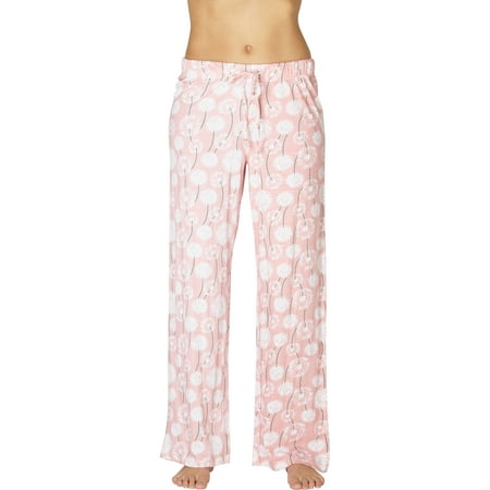 Intimo Womens Allover Graphic Logo Pajama Pants