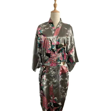 Vlazom Women s Kimono Robes Short Satin Pure Color Bridal Party Robe with Oblique V-Neck
Vlazom Women s Kimono Robes Short Satin Pure Color Bridal Party Robe with Oblique V-Neck