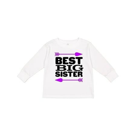 Inktastic Best Big Sister Gift Toddler Toddler Girl Long Sleeve T-Shirt
