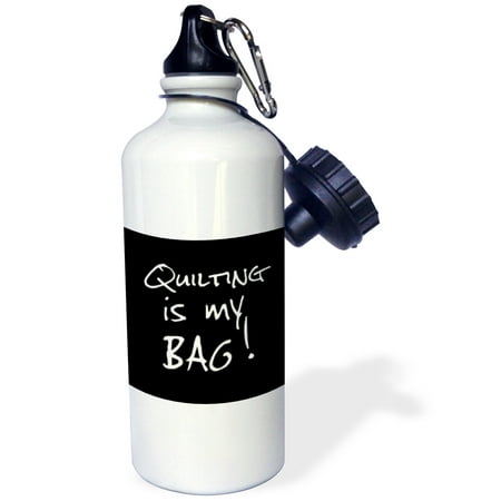 3dRose Quilting is my Bag. Fun quilter gift black and white text quilt making - Water Bottle 21-ounce
3dRose Quilting is my Bag. Fun quilter gift black and white text quilt making - Water Bottle 21-ounce