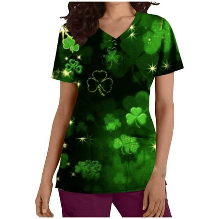 HAPIMO Women s St.Patrick s Day Shirts V-Neck T-shirt Clover Print Tops Short Sleeve Tees Tunic Scrub Pocket Blouses Working Uniform Clothes for Girls Black XL Rollbacks
HAPIMO Women s St.Patrick s Day Shirts V-Neck T-shirt Clover Print Tops Short Sleeve Tees Tunic Scrub Pocket Blouses Working Uniform Clothes for Girls Black XL Rollbacks