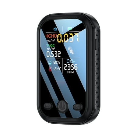 Walmeck Household 1.9inch 240*280 Resolution Color Display Air Quality Detector High Sensitive Semiconductor Sensors 5in1 HCHO TVOC CO2 Humidity Tester Type-C Interface
Walmeck Household 1.9inch 240*280 Resolution Color Display Air Quality Detector High Sensitive Semiconductor Sensors 5in1 HCHO TVOC CO2 Humidity Tester Type-C Interface