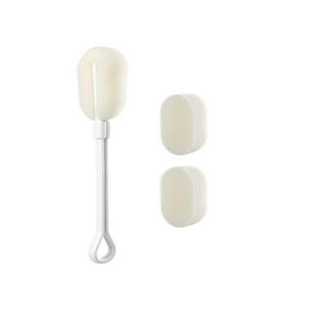 IPEWLEX Sponge Bottle Brush with Handle: Non-Scratch Cleaner for Wine Glasses Whiskey Mugs and Tumblers - Includes 3 Brush Heads
IPEWLEX Sponge Bottle Brush with Handle: Non-Scratch Cleaner for Wine Glasses Whiskey Mugs and Tumblers - Includes 3 Brush Heads