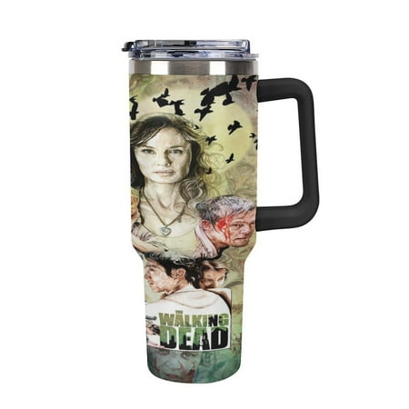 40OZ Walking DeadTumbler with Handle and Flip Straw Stainless Steel Tumbler Cup Keeps Drinks Cold & Hot
40OZ Walking DeadTumbler with Handle and Flip Straw Stainless Steel Tumbler Cup Keeps Drinks Cold & Hot