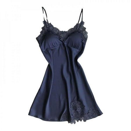 Clearance! Women Lingerie Lace Chemise Nightgown Satin Babydoll Nightwear Silk Slip Dress Blue M
Clearance! Women Lingerie Lace Chemise Nightgown Satin Babydoll Nightwear Silk Slip Dress Blue M