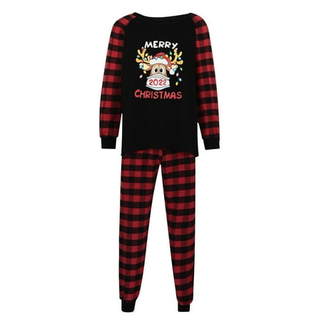 Scyoekwg Family Christmas Pjs Matching Sets Round Neck Christmas Pattern Print Comfy Loose Holiday Family Long Sleeve and Long Pants Pajamas Set Xmas Pjs Sleepwear for Baby-Kids-Adult Black L
Scyoekwg Family Christmas Pjs Matching Sets Round Neck Christmas Pattern Print Comfy Loose Holiday Family Long Sleeve and Long Pants Pajamas Set Xmas Pjs Sleepwear for Baby-Kids-Adult Black L