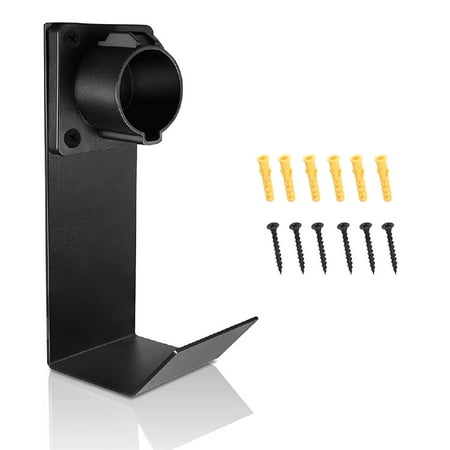 Ev Charger Nozzle Holster Dock And J-Hook Combination For J1772 Connector