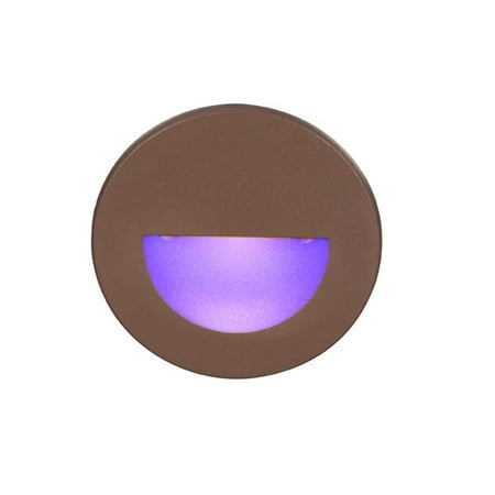 Wac Lighting Wl-Led300 Ledme 4 Tall Led Step And Wall Light - Bronze / Blue Lens