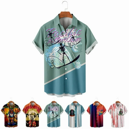 LANLIN Hawaii Big Men s Button Down T-Shirts Vintage Retro Costume Plus Size Men
LANLIN Hawaii Big Men s Button Down T-Shirts Vintage Retro Costume Plus Size Men