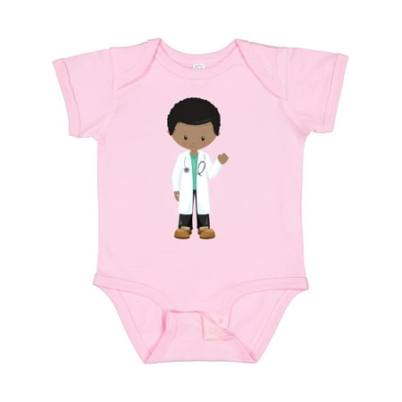 Inktastic African American Boy Doctor Lab Coat Medicine Gift Baby Boy Bodysuit