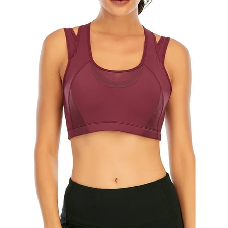 FANNYC High Impact Sports Bras For Women Yoga Bra Seamless Racerback Sports Bra Pad Workout Gym Running Yoga Bra Top High Support Black/Gray/Wine Red
FANNYC High Impact Sports Bras For Women Yoga Bra Seamless Racerback Sports Bra Pad Workout Gym Running Yoga Bra Top High Support Black/Gray/Wine Red