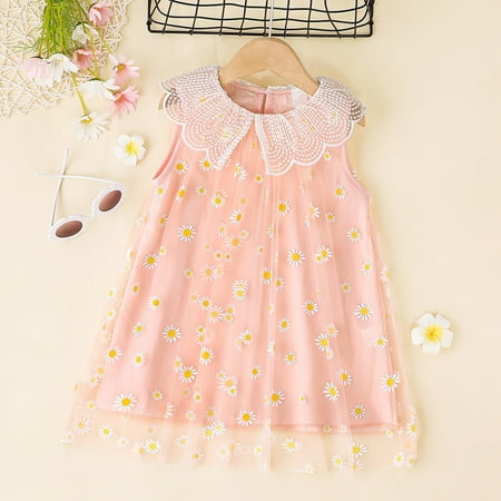ADXFWORU Toddler Girls Sleeveless Dresses Kids Floral Printed Tulle Princess Dress 
ADXFWORU Toddler Girls Sleeveless Dresses Kids Floral Printed Tulle Princess Dress