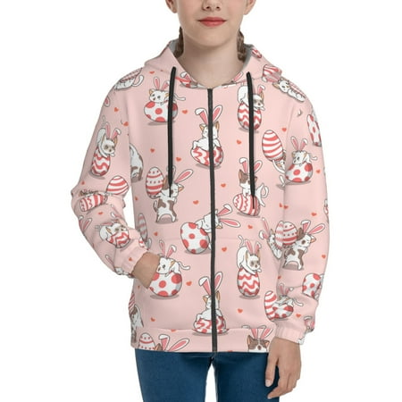 Hoodies for Women Funny Cute Rabbit Egg Pink Long Sleeve Sweatshirt Drawstring Zip Up Hoodie with Pockets Teen Girl Clothes
Hoodies for Women Funny Cute Rabbit Egg Pink Long Sleeve Sweatshirt Drawstring Zip Up Hoodie with Pockets Teen Girl Clothes