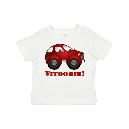 Inktastic Red Vroom Racer Car Gift Toddler Boy or Toddler Girl T-Shirt