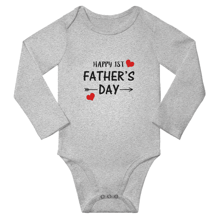 Happy 1st Father s Day Cute Baby Long Sleeve Jumpsuits Boy Girl Clothes (Gray 6-12M)
Happy 1st Father s Day Cute Baby Long Sleeve Jumpsuits Boy Girl Clothes (Gray 6-12M)