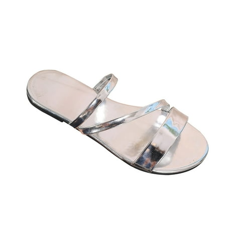 KIJBLAE Women s Sandals Clearance New Summer Plus-size Cool Flat Sandals Silver 40 Lady Sandals Reduced Price
KIJBLAE Women s Sandals Clearance New Summer Plus-size Cool Flat Sandals Silver 40 Lady Sandals Reduced Price