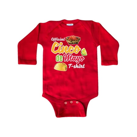 Inktastic Cinco De Mayo Official Tshirt Funny Pun with Taco Salso and Lime Gift Baby Boy or Baby Girl Long Sleeve Bodysuit
Inktastic Cinco De Mayo Official Tshirt Funny Pun with Taco Salso and Lime Gift Baby Boy or Baby Girl Long Sleeve Bodysuit