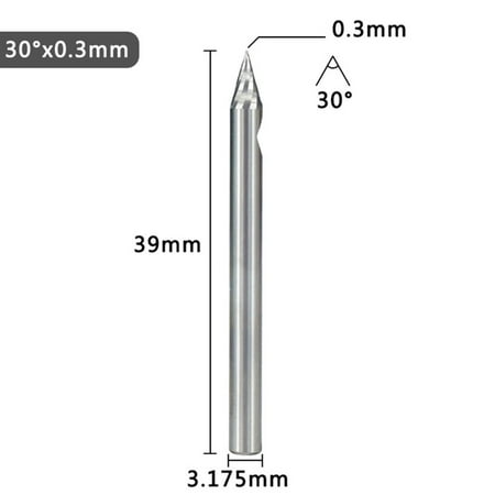 GLFILL 3.175Mm V Shape Tip End Milling Cutter 20-60 Degree Tip Carbide 3D Engraving Bit
GLFILL 3.175Mm V Shape Tip End Milling Cutter 20-60 Degree Tip Carbide 3D Engraving Bit
