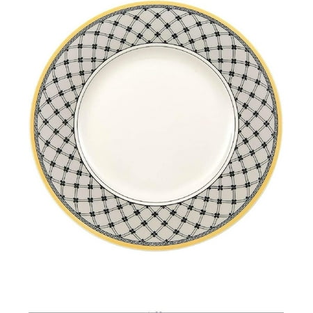 Audun Promenade Salad Plate 8.5 in White/Gray/Yellow