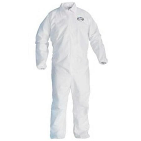 A40 Liquid & Particle Protection Coveralls 4XL - White 25 Per Case