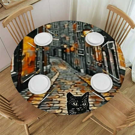 Patifu Cute Cat Round Table Cover Stain Resistant & Washable Indoor Outdoor Tablecloth Kitchen Dining Wedding Parties 100% Polyester Waterproof Fabric Table Cloth 54 -58
Patifu Cute Cat Round Table Cover Stain Resistant & Washable Indoor Outdoor Tablecloth Kitchen Dining Wedding Parties 100% Polyester Waterproof Fabric Table Cloth 54 -58