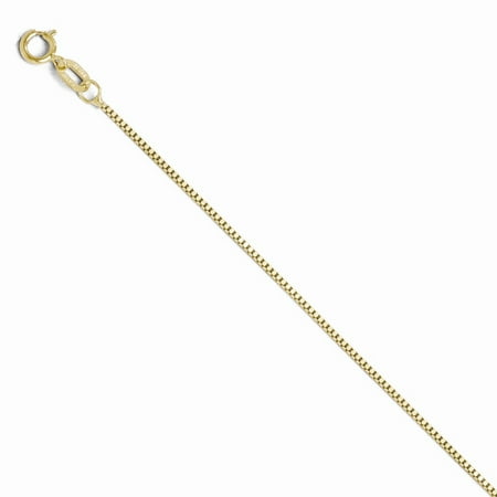10k Yellow Gold 16in .80mm Box Necklace Chain