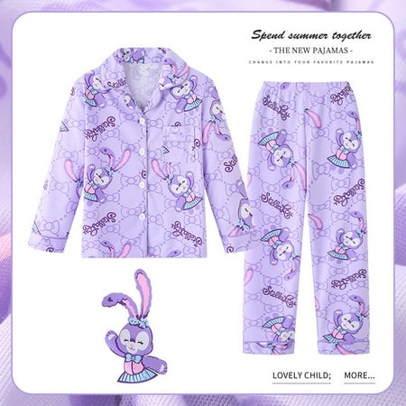 Sanrio Hello Kitty Children Pajama Suit Long-Sleeved Cartoon Cinnamoroll Kuromi Autumn Anime Cute Sleepwear Student Kids Clothes
Sanrio Hello Kitty Children Pajama Suit Long-Sleeved Cartoon Cinnamoroll Kuromi Autumn Anime Cute Sleepwear Student Kids Clothes