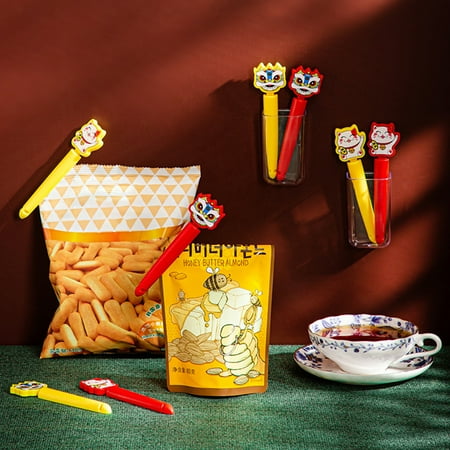 Bcloud 1 Set Lion Pattern Food Sealed Clips with Magnet Box PP Airtight Practical Bag Clips Kitchen Tool
Bcloud 1 Set Lion Pattern Food Sealed Clips with Magnet Box PP Airtight Practical Bag Clips Kitchen Tool