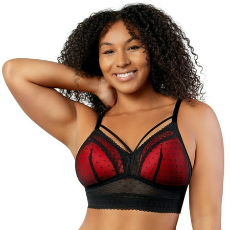 PARFAIT Women s Mia Dot Wire-Free Bralette Black - 34G