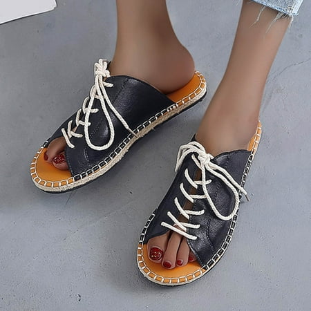 Hvyesh Strappy Sandals for Women Casual Summer Flat Shoes Ladies Beach Sandals Summer Non-Slip Causal Slippers Size 4.5
Hvyesh Strappy Sandals for Women Casual Summer Flat Shoes Ladies Beach Sandals Summer Non-Slip Causal Slippers Size 4.5